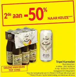 Intermarché Tripel Karmeliet aanbieding