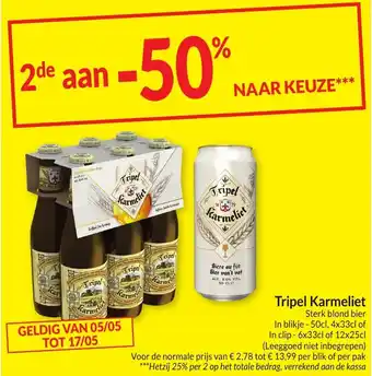 Intermarché Tripel Karmeliet aanbieding