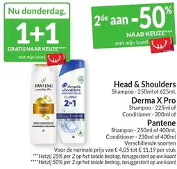 Intermarché Head & Shoulders, Derma X Pro of Pantene aanbieding