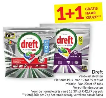 Intermarché Dreft Vaatwastabletten aanbieding