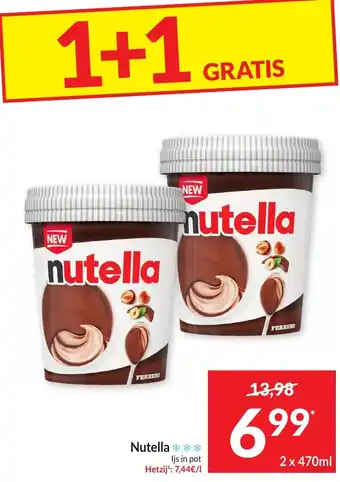 Nutella Ijs in pot