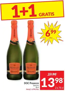 Intermarché DOC Prosecco Sperone Brut aanbieding