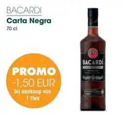 Prik en Tik Bacardi Carta Negra aanbieding