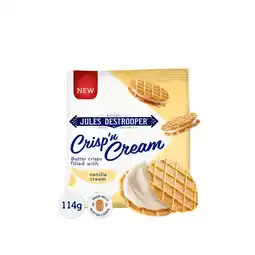Albert Heijn Jules Destrooper Crisp n cream vanille aanbieding