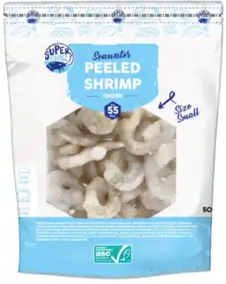 Albert Heijn Super Choice Garnalen S rauw gepeld bel aanbieding