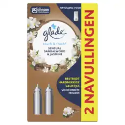 Albert Heijn Glade Touch & fresh sandalwood navulling aanbieding