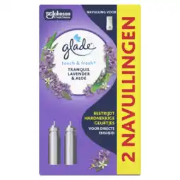 Albert Heijn Glade Touch & fresh lavender 2 navullingen aanbieding