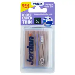 Albert Heijn Jordan Dental stick thin duopack aanbieding
