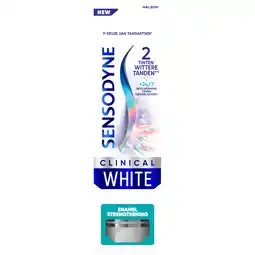 Albert Heijn Sensodyne Clinical white enamel strengthening aanbieding
