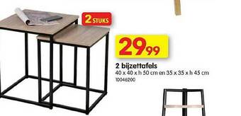 2 Bijzettafels