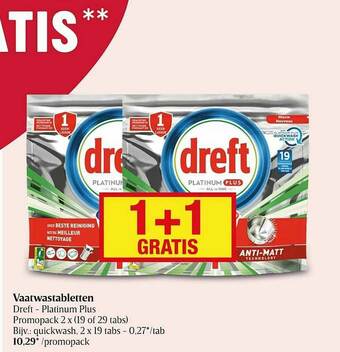 Delhaize Vaatwastabletten aanbieding