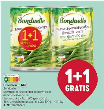 Groenten In Blik Bonduelle