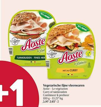 Delhaize Vegetarische Fijne Vleeswaren aanbieding