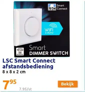 Action LSC Smart Connect afstandsbediening 8x8x2 cm aanbieding