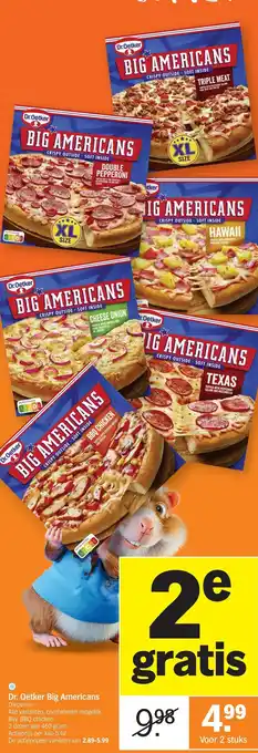 Albert Heijn Dr. Oetker Big Americans aanbieding