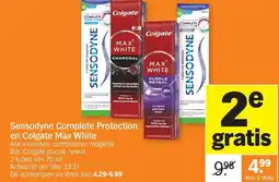 Albert Heijn Sensodyne complete protection en colgate max white aanbieding