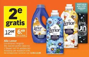 Albert Heijn Alle Lenor aanbieding