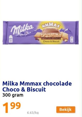 Milka Mmmax chocolade Choco & Biscuit 300 gram