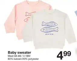 Zeeman Baby sweater aanbieding