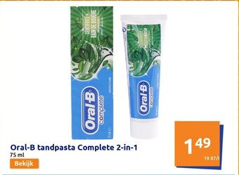Oral-B tandpasta Complete 2-in-1 75 ml
