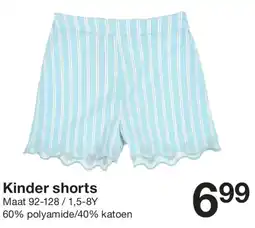 Zeeman Kinder shorts aanbieding