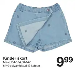 Zeeman Kinder skort aanbieding