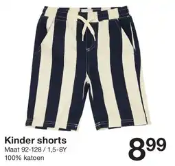 Zeeman Kinder shorts aanbieding