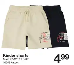 Zeeman Kinder shorts aanbieding