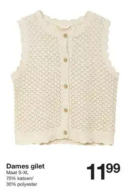 Zeeman Dames gilet aanbieding