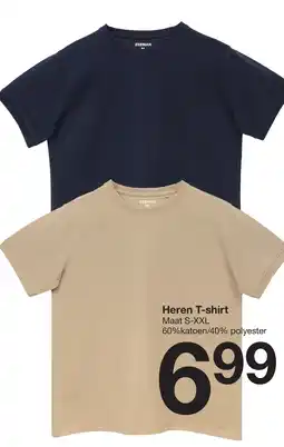 Zeeman Heren T-shirt aanbieding