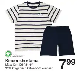 Zeeman Kinder shortama aanbieding