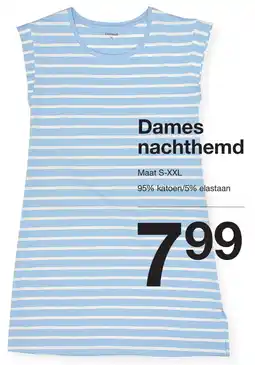 Zeeman Dames nachthemd aanbieding