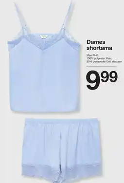 Zeeman Dames shortama aanbieding