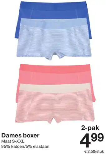 Zeeman Dames boxer aanbieding