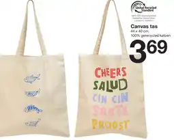 Zeeman Canvas tas aanbieding