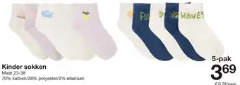 Zeeman Kinder sokken aanbieding
