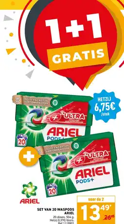 Trafic SET VAN 20 WASPODS ARIEL aanbieding