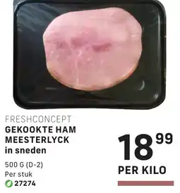Bidfood Gekookye ham meesterlyck in sneden aanbieding