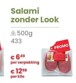 Bidfood Salami zonder look aanbieding