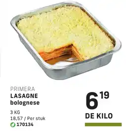 Bidfood Lasagne bolognese aanbieding
