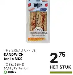 Bidfood Sandwich tonijn msc aanbieding