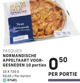 Bidfood Normandische appeltaart voor gesneden aanbieding