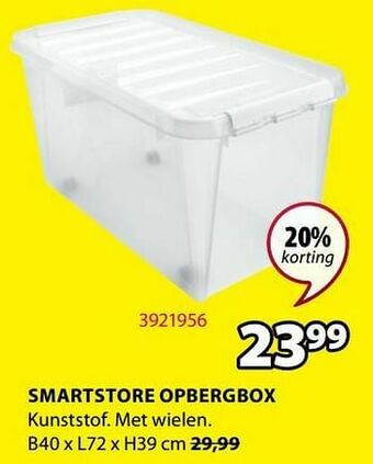 Jysk Smartstore opbergbox aanbieding