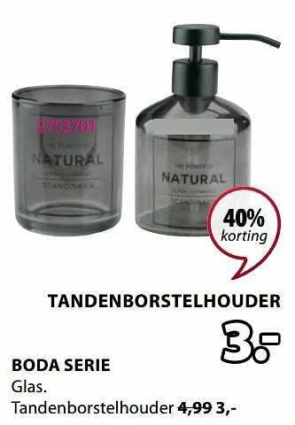 Boda tandenborstelhouder