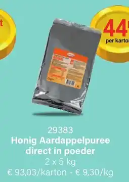 Bidfood Honig Aardappelpuree direct in poeder aanbieding