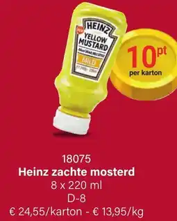 Bidfood Heinz zachte mosterd aanbieding