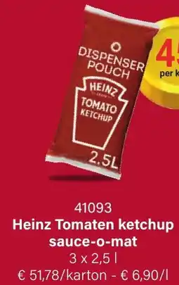 Bidfood Heinz Tomaten ketchup sauce-o-mat aanbieding