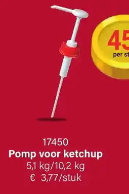 Bidfood Pomp voor ketchup aanbieding