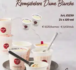 Bidfood Roomsbeker Dame Blanche aanbieding