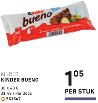 Bidfood Kinder bueno aanbieding